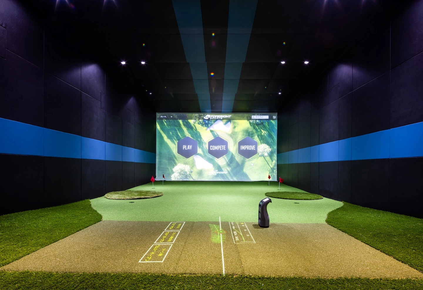 完全会員制の24時間無人で運営しているインドアゴルフ練習場